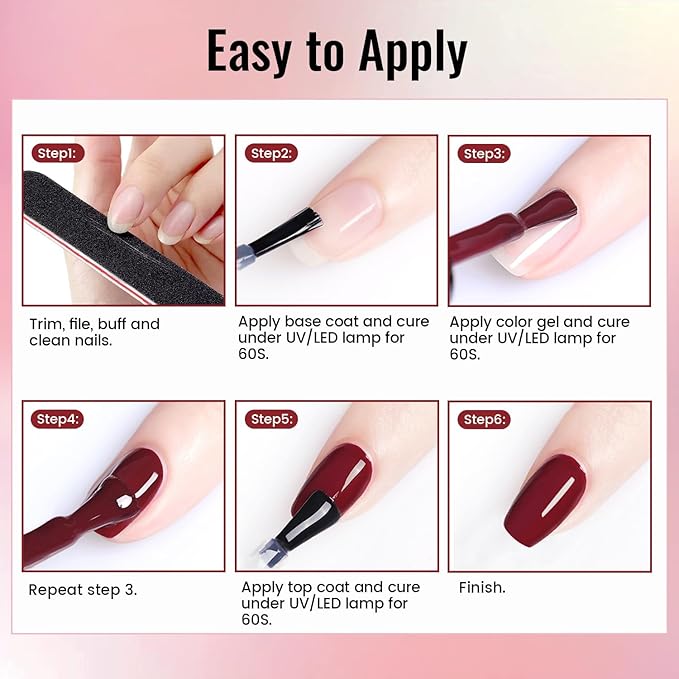 JODSONE Gel Nail Polish Kit with U V Light 32 Colors Gel Polish Nail + 4 Functional Adhesive Bottles Kit Soak Off Manicure Tools Gifts for Women-Velvo Beauty