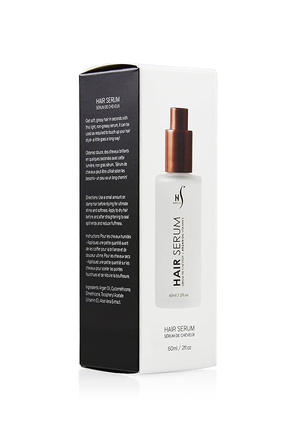 HerStyler Serum, 4 Pack - Hair Styling Agent with Argan Oil for Dry, Damaged Hair - Frizz Control Serum for Straightening, Shine, Trendy Tresses-Velvo Beauty