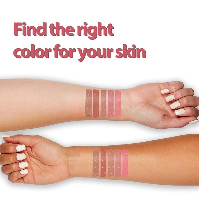 5 Pack Tinted Lip Balm With Glitter Powder Stocking Stuffers Tinted Chapstick - Moisturizing Lip Balm with Shimmer - Lipstick Set - Assorted Colors and Favors-Velvo Beauty