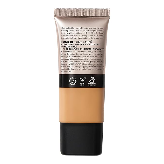 e.l.f. Soft Glam Foundation, Medium Coverage, Long-Lasting & Buildable Foundation For A Smooth, Satin Finish, Vegan & Cruelty-Free, 32 Medium Neutral-Velvo Beauty