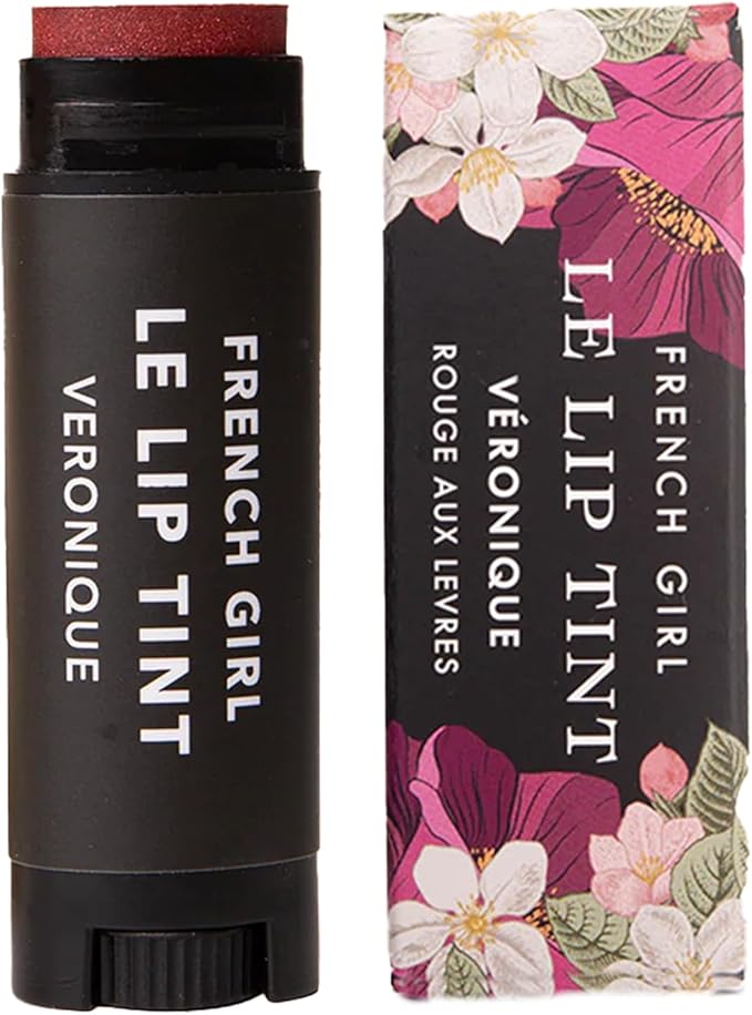 French Girl Le Lip Tint - Moisturizing & Hydrating Lip Balm for Sheer, Buildable Coverage & Shine, Clean Formula, Organic Ingredients, Vegan & Cruelty-Free-Velvo Beauty