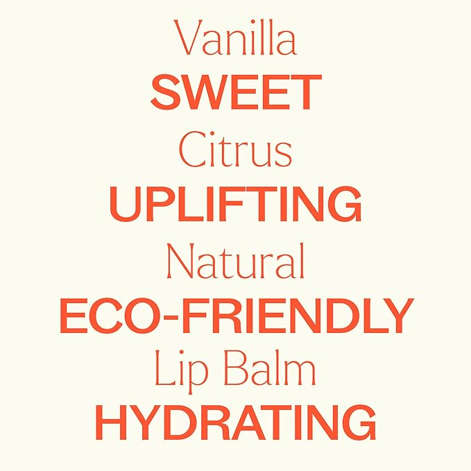 Plant Therapy Vanilla Citrus Natural Lip Balm 0.3 oz (8.5 g) Simple, Natural Ingredients & Packaged in Eco-Friendly Recyclable Cardboard-Velvo Beauty