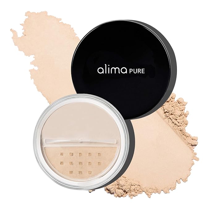 Alima Pure Matte Foundation Loose Mineral Powder Foundation Makeup, Loose Powder Makeup Oil Free Talc Free Powder, Natural Makeup Mineral Foundation Full Coverage Natural Foundation Powder .15 oz/4.5g-Velvo Beauty