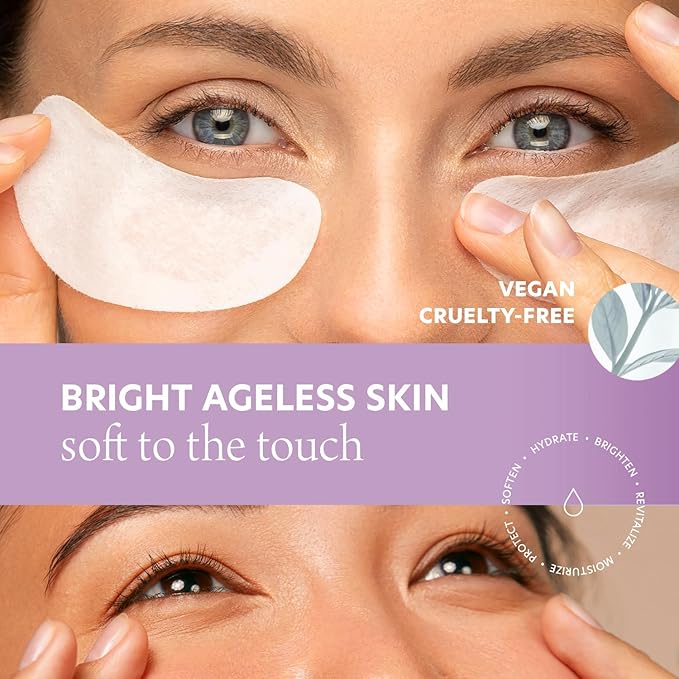 Collagen and Peptides Under Eye Patches - Reduces Puffiness & Dark Circles, Firming & Anti-aging Under Eye Pads - Cruelty Free Korean Skin Care For All Skin Types - 5 Pairs-Velvo Beauty