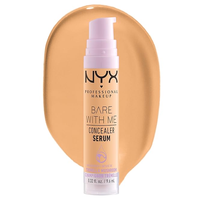 NYX PROFESSIONAL MAKEUP Bare With Me Concealer Serum, Up To 24Hr Hydration - Golden-Velvo Beauty