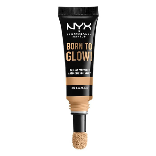 NYX PROFESSIONAL MAKEUP Born To Glow Radiant Concealer, Medium Coverage - True Beige-Velvo Beauty