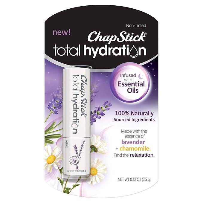 Chapstick Total Hydration Essential Oils Lip Balm - Relax - 0.12oz (Pack of 4)-Velvo Beauty