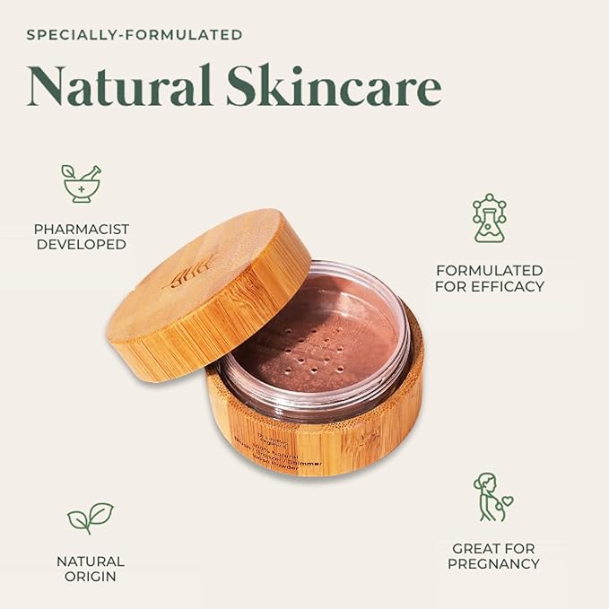 Dr. Lily Ros- All-Natural Blush, Bronzer & Shimmer – Plant Based No Harsh Chemicals, No Parabens or Synthetic Fragrances 100% Natural Formula Safe for Sensitive Skin (Rose Bronze)-Velvo Beauty
