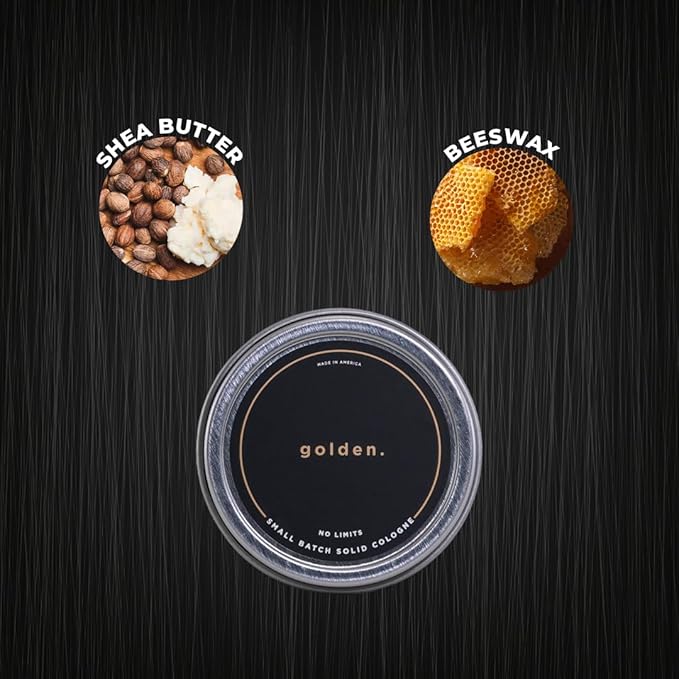 Golden Grooming Co. Solid Cologne - Travel-Sized Concentrated Balm - Solid Perfume with Subtler Scent and Long-Lasting Fragrance - For Men of Color - 1 oz Tin-Velvo Beauty