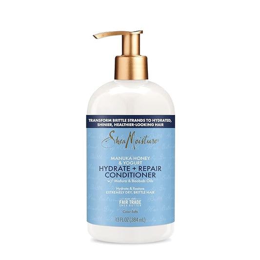 SheaMoisture Hydrate & Repair Conditioner for Damaged Hair Manuka Honey & Yogurt Shea Butter 13 oz-Velvo Beauty
