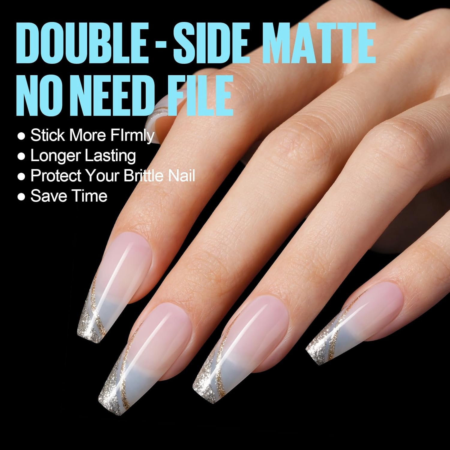 TOMICCA Medium Coffin Nail Tips 360pcs Soft Pre Shaped Gel Nail Tips 15 Sizes Full Cover Coffin Nails Acrylic Full Matte Gel Fake Nails for Soak Off Nail Extensions-Velvo Beauty