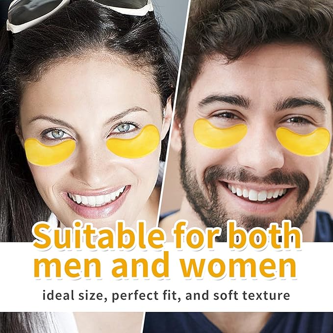30 Pairs Under Eye Patches,Gold Under Eye Mask,Eye Masks Skincare Enriched with Collagen,Eye Patches for Puffy Eyes and Dark Circles,Undereye Bags,Reduce Wrinkles,Anti-Aging-Velvo Beauty