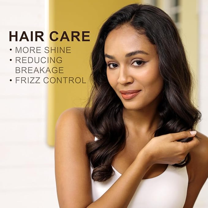 Yoken Argan Oil for Hair, Pure and Natural Morocco Argan Oil, Argon Oil For Hair, Scalp, Face & Skin Care, 100% Cold Pressed Hair Conditioner, Unrefined Argon Nails Carrier Oil (16 Fl Oz)-Velvo Beauty