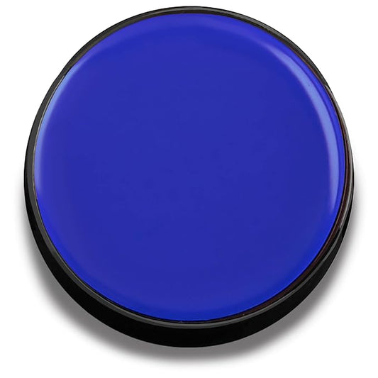 Mehron Makeup Color Cups | Stage, Foundation, Face Paint, Body Paint, Halloween | Face Paint Makeup | Greasepaint .5 oz (14 g) (Blue)-Velvo Beauty