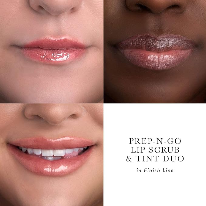 LAURA GELLER NEW YORK Prep-n-Go 2-in-1 Lip Scrub and Lip Oil Tint, Lip Hydrating Oil and Exfoliator, Finish Line-Velvo Beauty