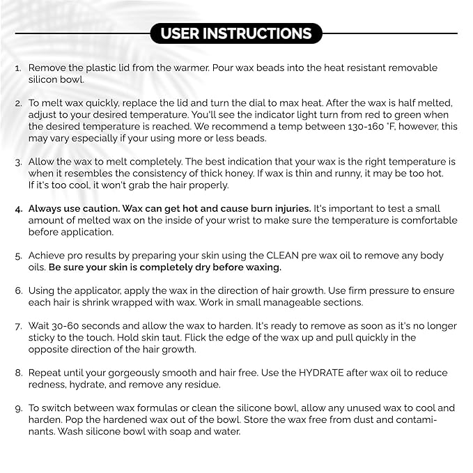 KoluaWax Premium Waxing Kit for Women - Hot Melt Wax Warmer for Hair Removal, Eyebrow, Bikini, Legs, Face, Brazilian Wax & More - Machine + 4-Pack Hard Wax Beads + Accessories, Black-Velvo Beauty