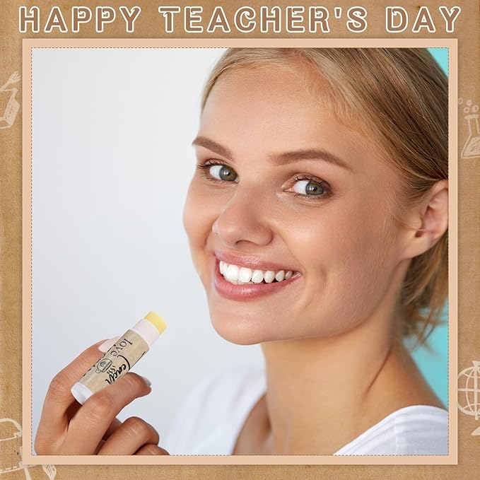 30 Pcs Back to School Teacher Gifts Bulk Lip Balm Favors Thank You Gifts for Teachers with Inspirational Quote Gifts Lip Balm Christmas Thanksgiving Gifts for Teachers Welcome Back to School-Velvo Beauty