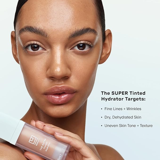 U Beauty The Super Tinted Hydrator Hyaluronic Acid Moisturizing Cream - Mega-Dose Skin Hydrator for Supple, Smooth, and Softer-Looking Skin For Up To 48 Hours - Shade 8-1.0 oz-Velvo Beauty