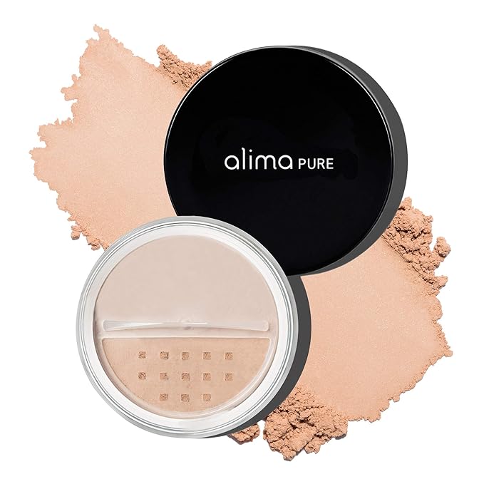 Alima Pure Matte Foundation Loose Mineral Powder Foundation Makeup, Loose Powder Makeup Oil Free Talc Free Powder, Natural Makeup Mineral Foundation Full Coverage Natural Foundation Powder .15 oz/4.5g-Velvo Beauty