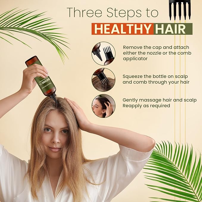 Natural Riches Unrefined Organic Batana Oil, 8 fl oz, 100% Pure & Natural, Cold pressed Honduras Miracle Oil for Hair Growth.-Velvo Beauty