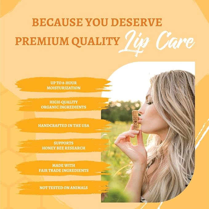 Bee Bella Lip Balm, Peppermint, 3 Pack - Hydrating, Moisturizing Lip Care, 100% Natural, Original Organic Beeswax with Vitamin E, Handmade in USA-Velvo Beauty