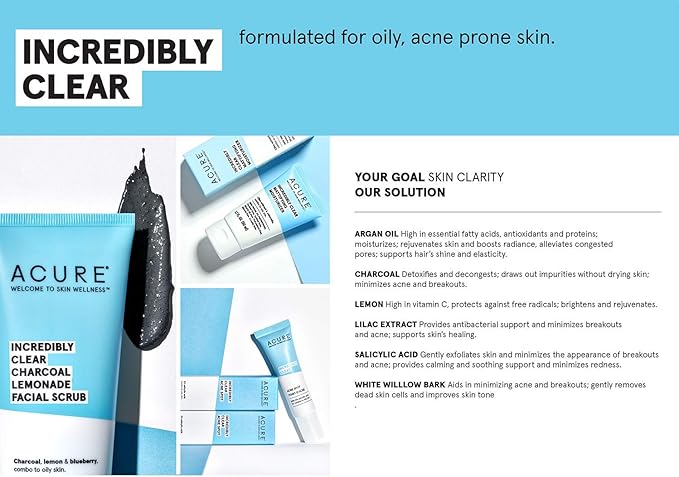 Acure Detox-Depuff Charcoal Lemonade Under Eye Hydrogels | 100% Vegan | For Oily to Normal & Acne Prone Skin | Charcoal, Lemon & Cucumber - Detoxies & De-Puffs Under Eye Area | 2 Single Use | 1 Count-Velvo Beauty