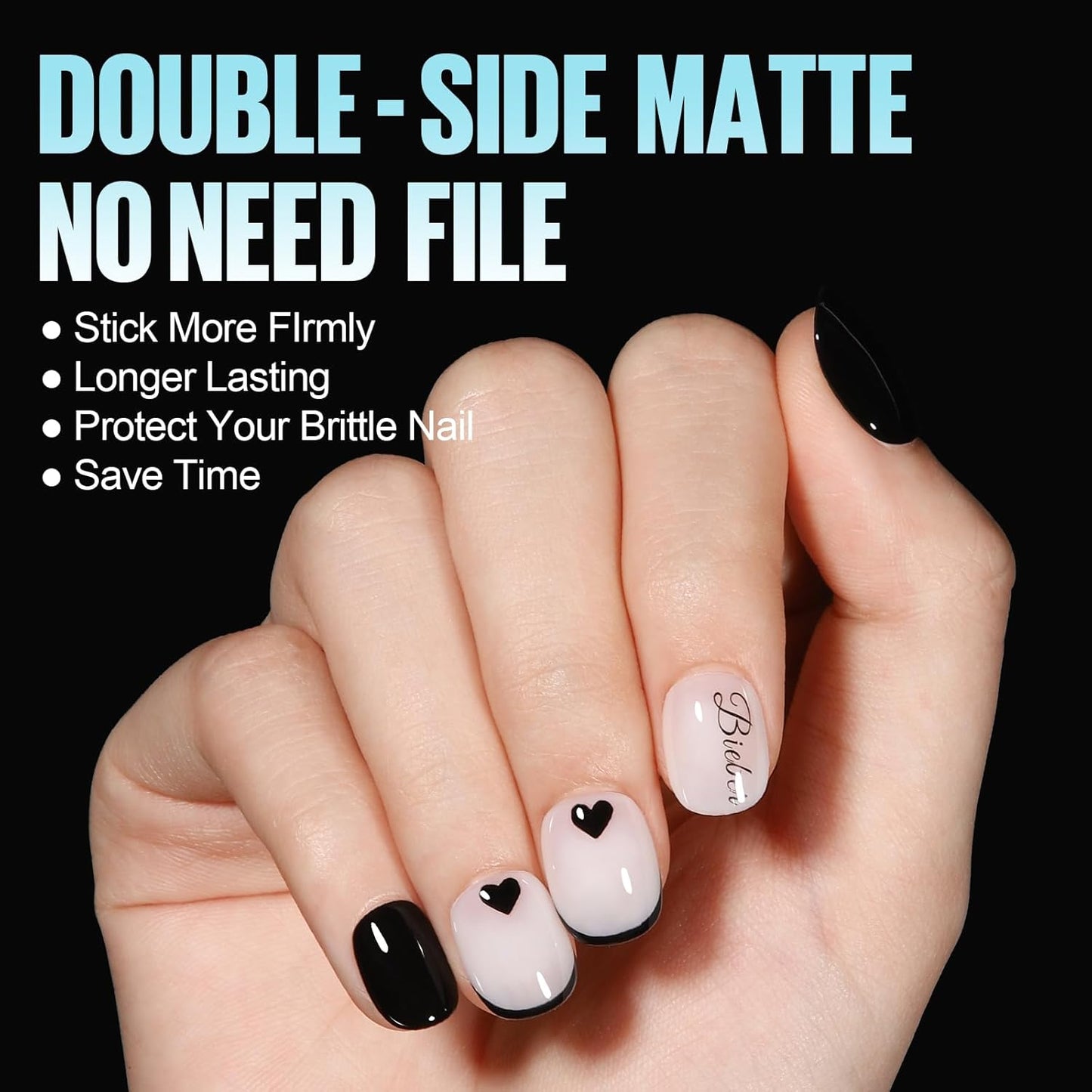 TOMICCA Extra Short Round Nail Tips, Double Sided Matte Gel Full Cover Nail Tips No Filed, Acrylic Fake False Nail Tips for DIY Press On Nails 360PCS 15 Sizes-Velvo Beauty