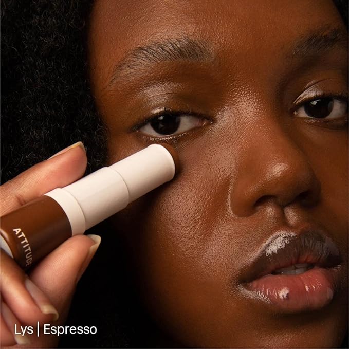 ATTITUDE Oceanly Light Coverage Under Eye Concealer Stick, Titanium Dioxide-Free, EWG Verified, Plastic-Free, Vegan & Cruelty-free Makeup, Espresso, 0.2 Ounces-Velvo Beauty