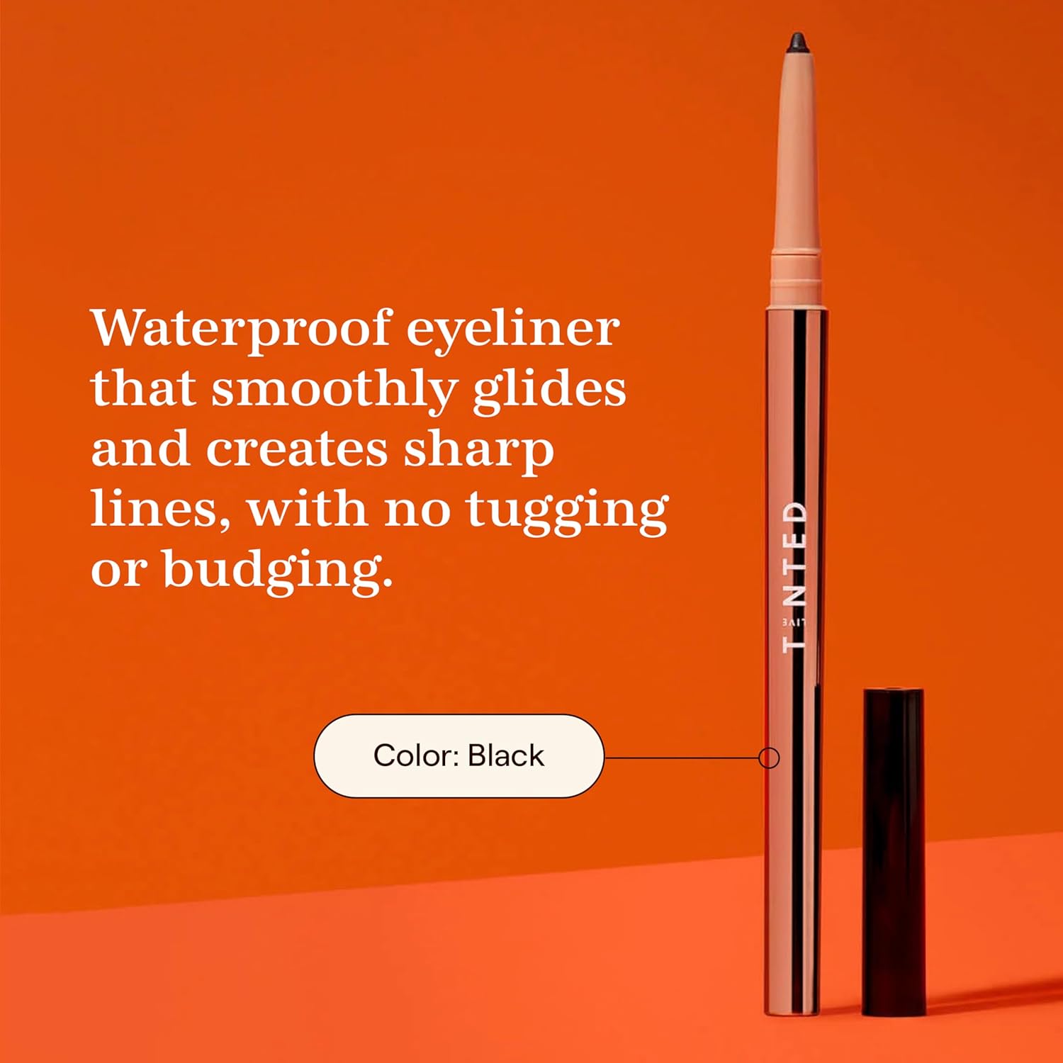 Live Tinted Hueliner Longwearing Pencil Eyeliner - Waterproof, Transfer-Proof, Long-Lasting Formula that Easily Glides On, High-Pigmented Pencil Eyeliner, 0.35g - Black-Velvo Beauty