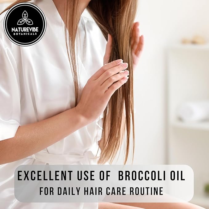 Naturevibe Botanicals Broccoli Oil 32 Ounces | 100% Pure and Natural | Great for Skin Care and Hair Care-Velvo Beauty
