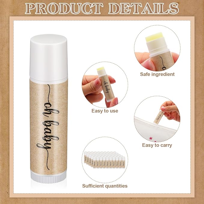 80 Pcs Lip Balm Bulk Baby Shower Favors Lip Balm Favors Baby Shower Guest Gifts for Women Children Men Girl Kids Gender Reveal Birthday Favors Gift Basket-Velvo Beauty