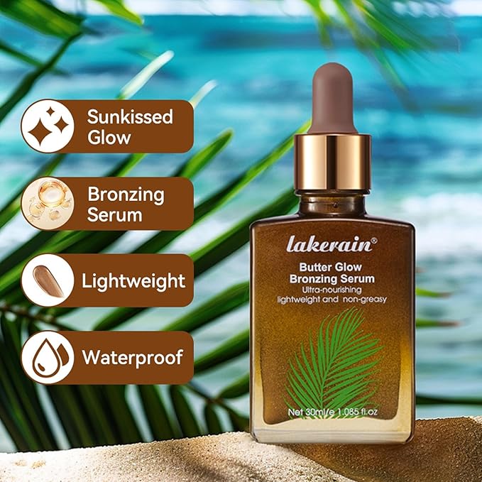 Butter Glow Bronzing Serum, Facial Bronzing Serum, Bronzing Drops For Face, Face Bronzing Drops, For Radiant, Natural, Sunkissed Complexion-Velvo Beauty