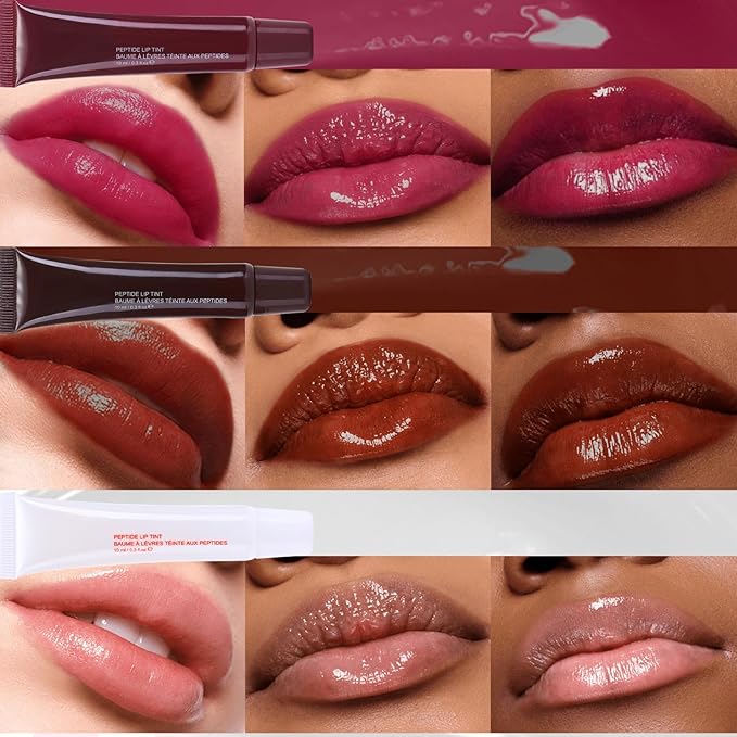 DAGEDA 3Colors Lip Glowy Balm Set, Hydrating Lip Balm Shine Lip Glow Oil, Clear Plumping Lip Gloss Tinted Jelly Balm, Natural Lip Care Makeup Glossy Lip Moisturizer for Dry Cracked Lips(B)-Velvo Beauty