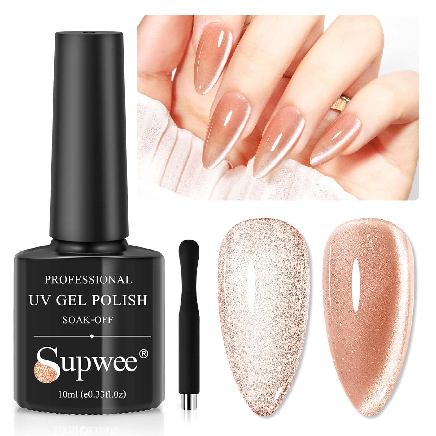 10ml Cat Eye Gel Nail Polish with Magnetic Nail Polish Gel for Home Manicure Nails DIY-Velvo Beauty