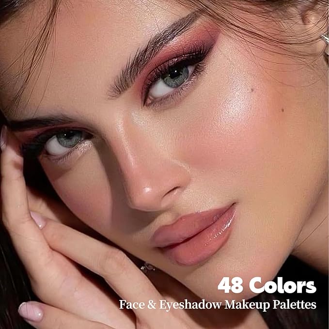 Color Nymph Artistry Palette, Multichrome Makeup Palettes For Face High Pigmented Eyeshadow with Matte Shimmer & Cream Eye Shadows Easy Makeup Blending Palette For Daily Stage Versatile Make Up Looks-Velvo Beauty