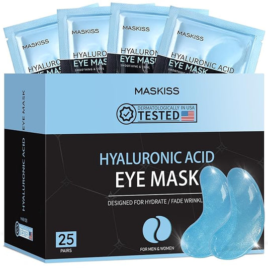 Under Eye Patches (25 Pairs), Hyaluronic Acid Eye Masks for Dark Circles Puffy Eyes Undereye Bags, Collagen Eye Patches for Wrinkles and Hydrate, Skin Care Gift for Her-Velvo Beauty