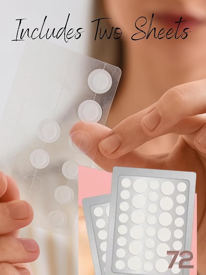 Acne Patch Ultra Thin Invisible Spot Cover- Fast Acting Hydrocolloid Pimple Patch with Salicylic Acid, Centella Asiatica & Tea Tree Oil- 72 Ct. Effective Treatment Absorbs Zits and Blemishes-Velvo Beauty