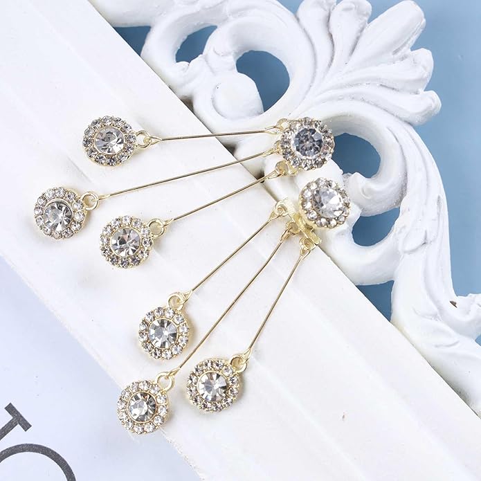 Vintage Crystal Chandelier Drop Earrings Rhinestone Ball Dangle Earrings Gold Rhinestone Stud Earrings Sparkle Bridal Chandelier Earrings Jewelry for Women-Velvo Beauty