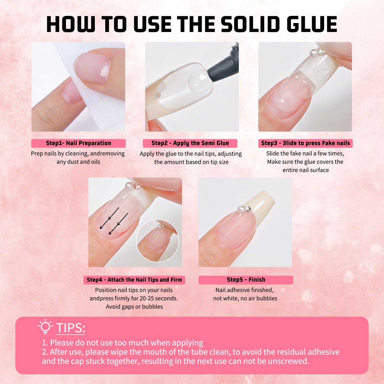 15g Semi Solid Nail Glue with 15g Remover for Press On Nails Tips Gel Nail Glue No Need for UV Lamp Quick Drying a Long Lasting Fake Acrylic Nail-Velvo Beauty