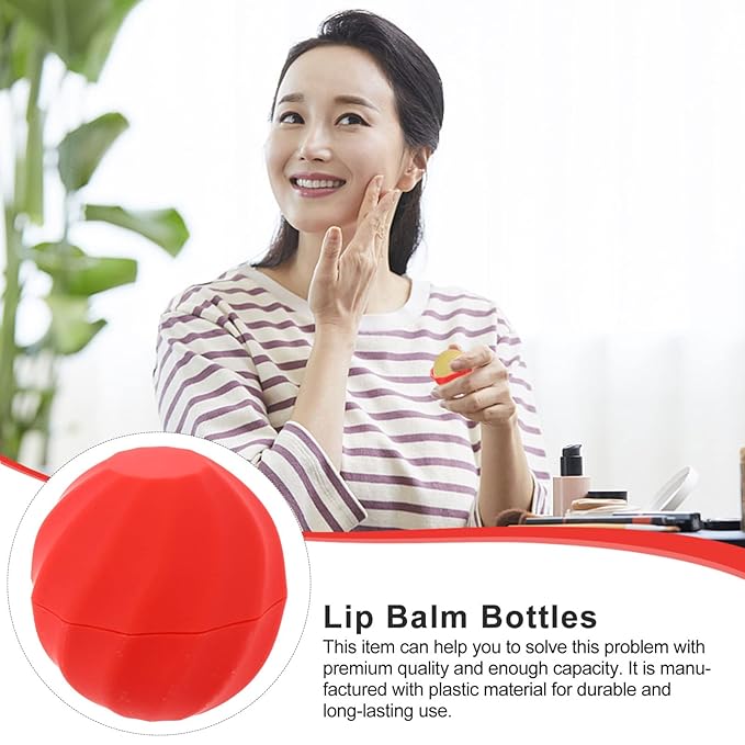 FRCOLOR Lip Balm Tubes Jar Lip Gloss 10Pcs Empty Lip Lip Balm Bottles Filling Lipstick Box Empty Lip Balm Sphere Containers Balm Sphere Containers Lip Balm Tube Refillable Lip Balm Containers-Velvo Beauty