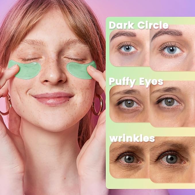 Under Eye Patches for Dark Circles - Deliver a Burst of Hydration - Reduce Under Eye Bags and Smooth Wrinkles - Eye Masks for Puffy Eyes-Velvo Beauty