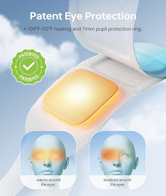 Hyaluronic Acid Self Heating Warm Compress for Eyes, Heated Eye Mask for Fast Relief of Dry Eyes, 7 Pack Steam Eye Mask, Moisturizing & Highly Effective Steam Eye Mask-Velvo Beauty