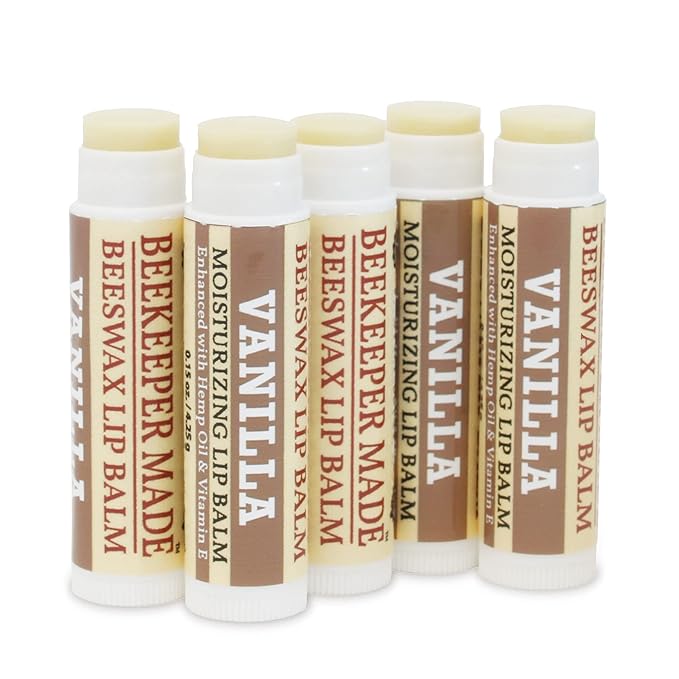 Beeswax Bulk Lip Balm, 40 Count | For Men, Women, and Children. Great for Gifts, Showers, & More (Vanilla)-Velvo Beauty