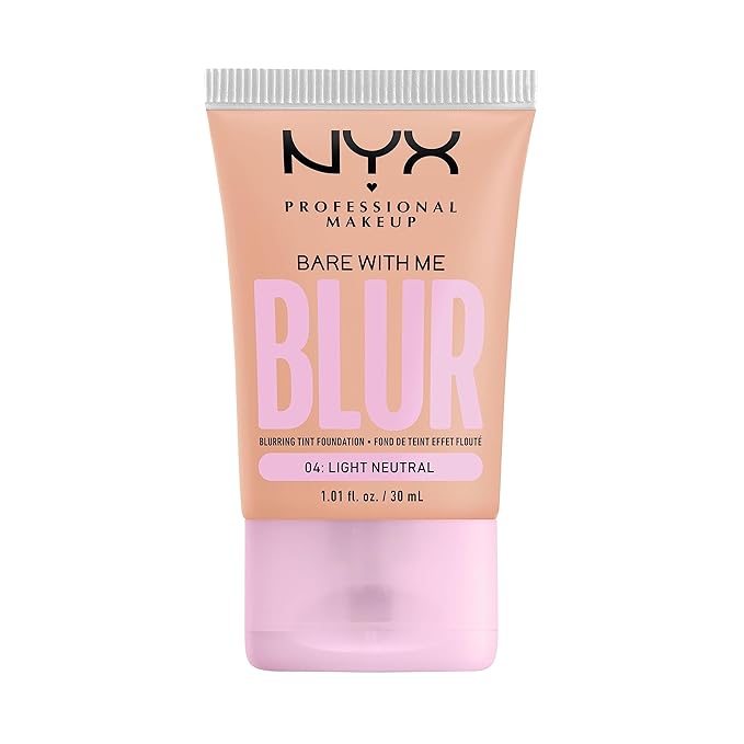 NYX PROFESSIONAL MAKEUP Bare With Me Blur Skin Tint Foundation Make Up with Matcha, Glycerin & Niacinamide - Light Neutral-Velvo Beauty