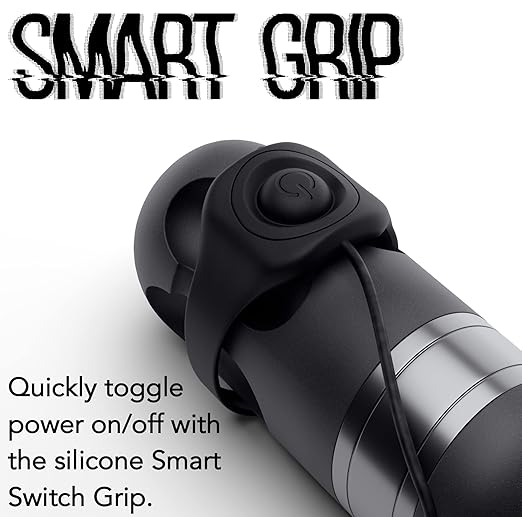 WX-3 Plus Wireless Mini Battery Pack Professional Power Supply w/Machine Mountable Smart Switch Grip, Backlit LED Digital Display, 1450mAh Capacity (RCA Connector)-Velvo Beauty