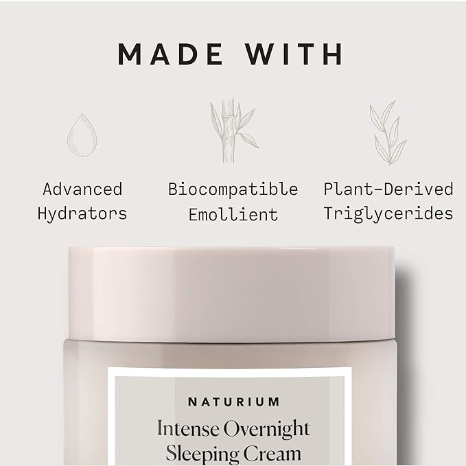 Naturium Intense Overnight Sleeping Cream, Hydrating & Anti-Aging Face Moisturizer, 1.7 oz-Velvo Beauty
