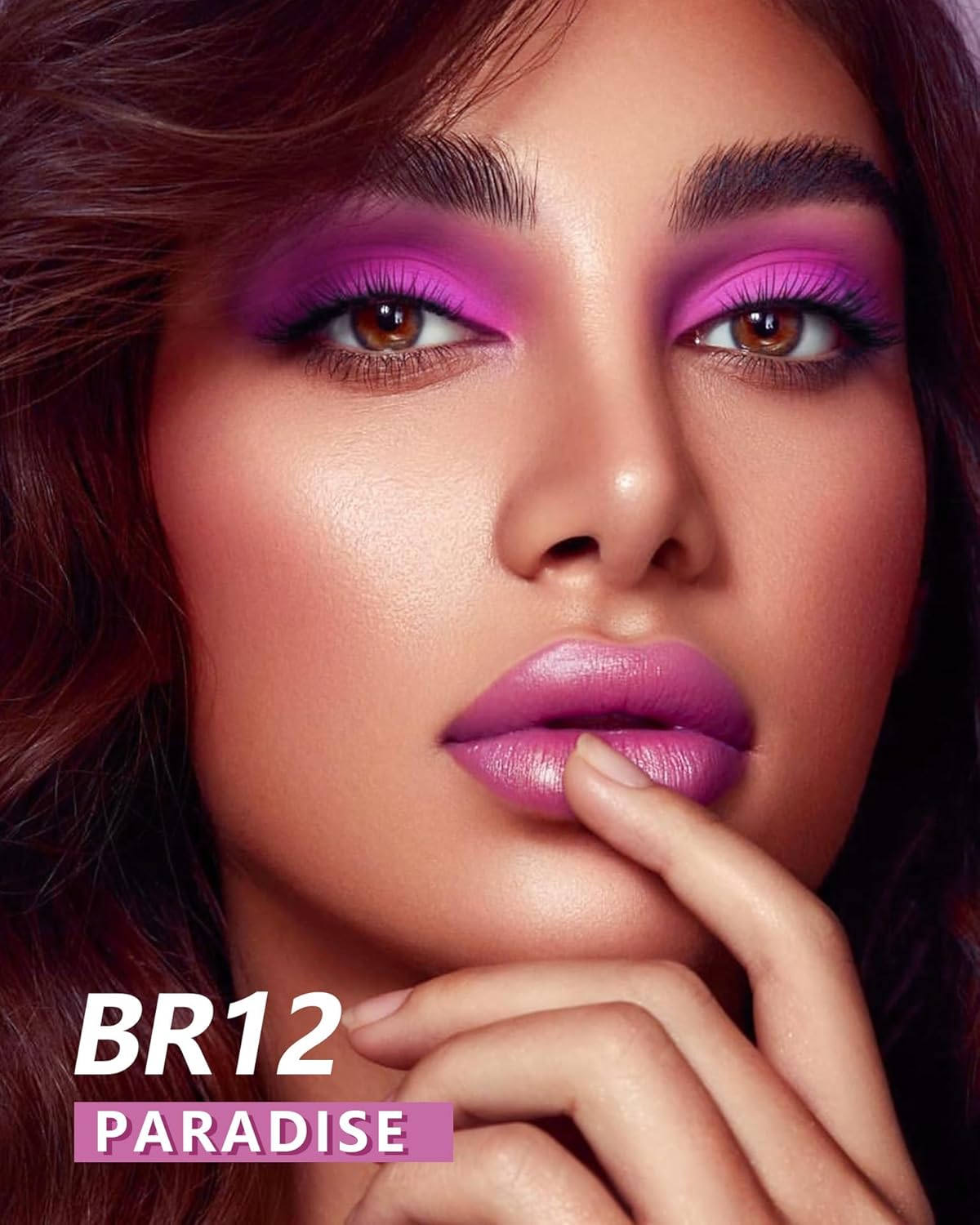 MAKI YIKA Pink Lipstick for Women Metallic Lipsticks Glitter Long Lasting Lipstick No Smudge No Transfer Liquid Lip Gloss (BR012 Paradise)-Velvo Beauty