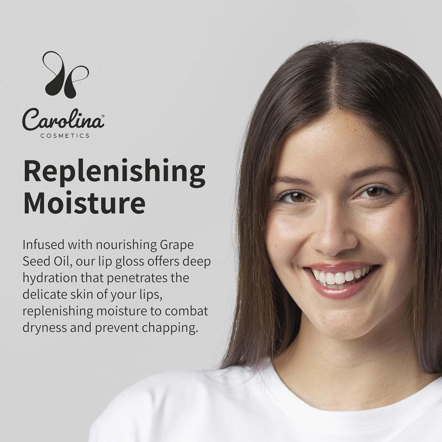 Clear Quartz Lip Gloss with Sunflower Seed Oil - Hydrating, Vegan, Non-Sticky - With Cacao & Grape Seed Oils - 5g/0.18oz-Velvo Beauty