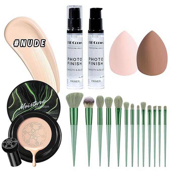 Makeup Set Kit for Women Full Kit, Makeup Present for Girl Women Teen, Matte Eyeshadow CC Cream Foundation Face Primer Brush Set Sponges, Lip Glosses Counter Stick Eyeliner-Velvo Beauty