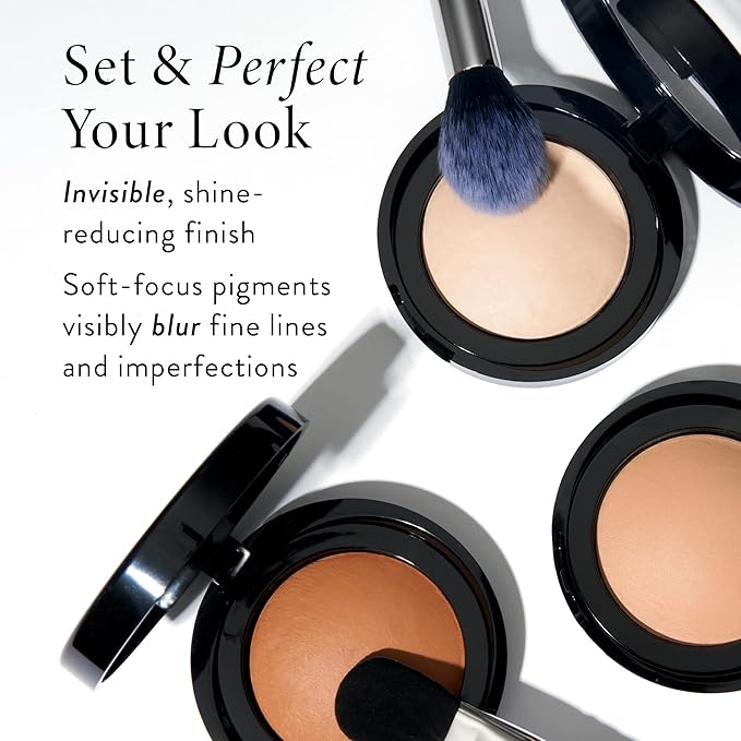 LAURA GELLER NEW YORK Baked Blurring + Setting Powder, Translucent Makeup Setting Powder For Soft-Focus Finish, Minimize Fine Lines and Pores, Porcelain/Fair-Velvo Beauty